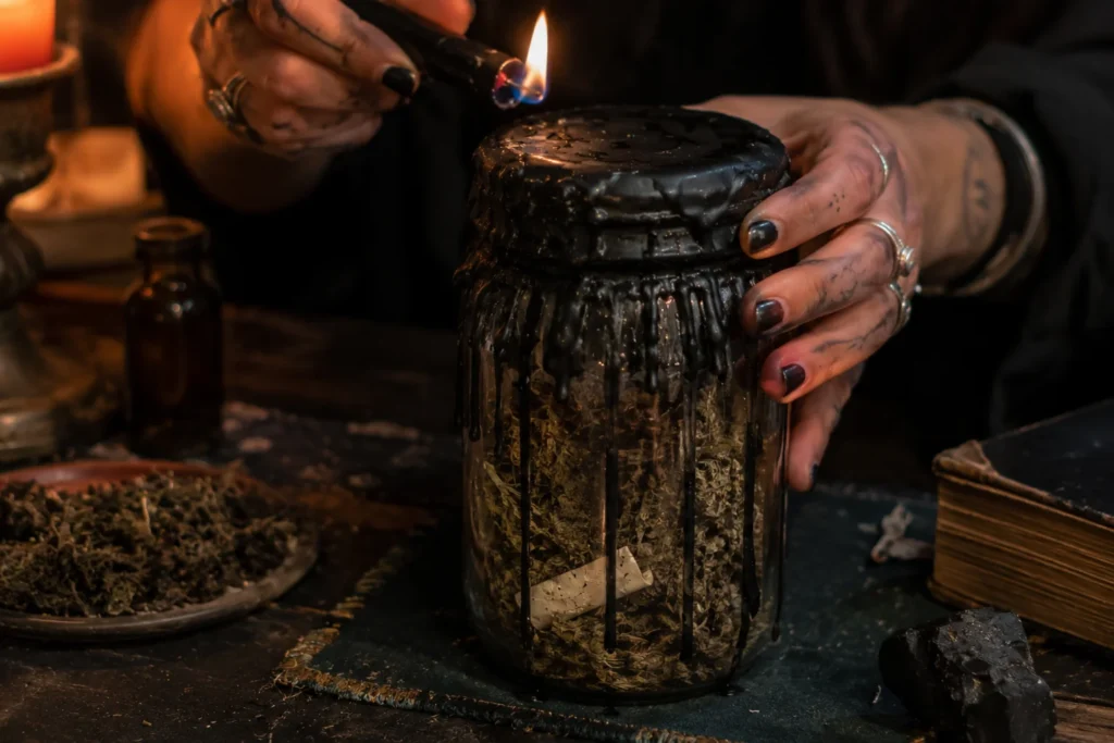 Protection spell jar