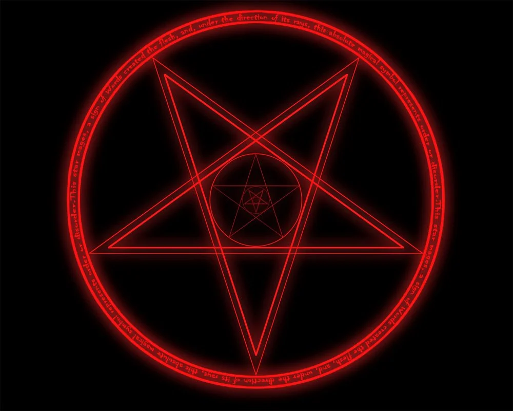 The Pentagram.
Satanic Symbols,
witch symbols.
dark symbols.