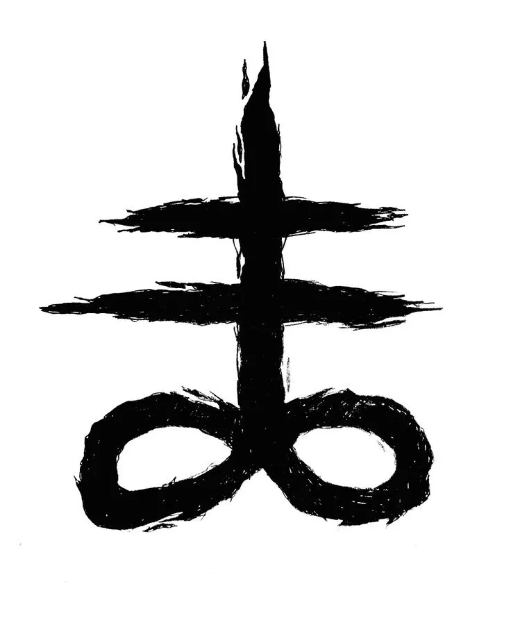 Leviathan Cross.
Satanic Symbols,
witch symbols.
dark symbols.