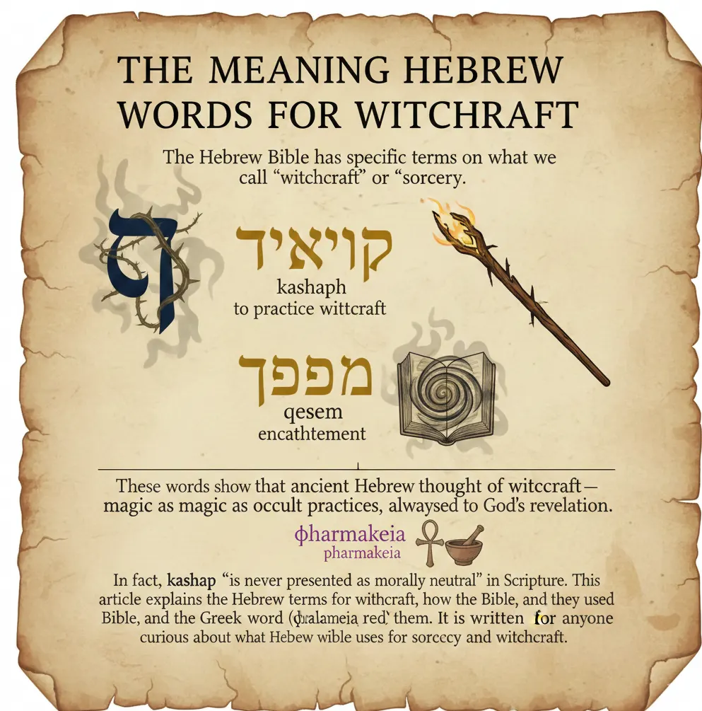 hebrew word for witchcraft