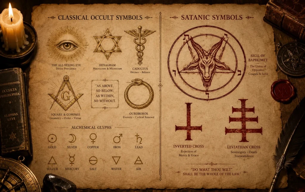 Occult Symbols vs Satanic Symbols