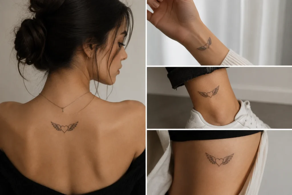 Heart with Wings Tattoo