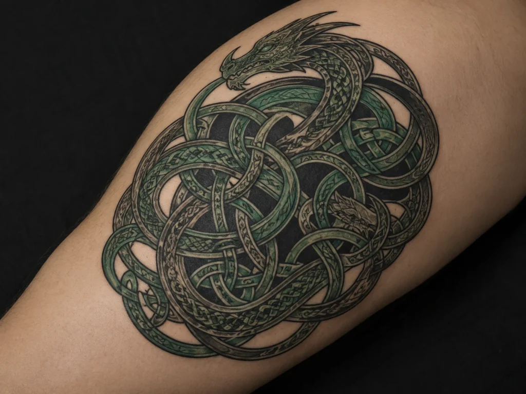 Celtic Dragon Tattoo